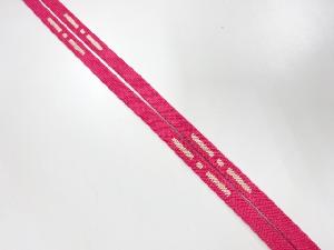 アンティーク　正絹　帯留め用手組三分紐